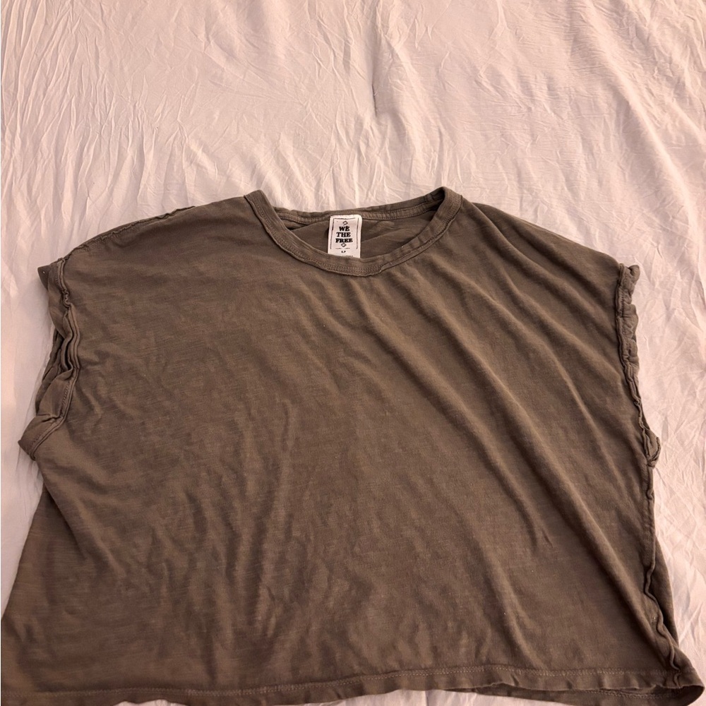 We The Free Olive Muscle Tee